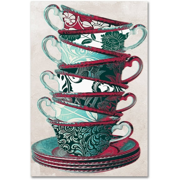 Trademark Fine Art "Afternoon Tea III" Canvas Art by Color Bakery