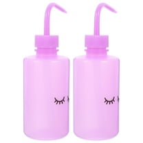 Hemobllo 2Pcs Wash Bottles for Lash Cleaning Eyelash Bottle Rinse Purple Squeeze