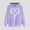 Purple Sweatshirt for Winter, variant on XPMWRP Women's Heart Graphic Printed Hoodie Sweatshirt Long Sleeve Trendy Loose Comfy Fleece Pullover Tops Fall Winter Drawstring Sweatshirts Green M