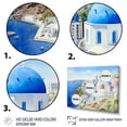 Designart "Greek Isles Village Blue and White Beauty III" Landscapes