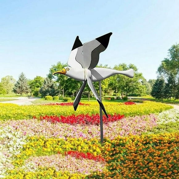 New Seagull Windmill Garden Outdoor Bird Personalized Wind Decor Spinners Courtyard Decorative X6t4 Accessorie Z7C0