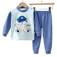 thumbnail image 4 of Xudanell Newborn Boy Outfits Cotton Pajamas 12 Month Boy Clothes Pastel Long Sleeve and Long Pants Set, 4 of 4