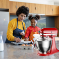 thumbnail image 3 of Splash Guard for KitchenAid 4.5-5QT Stand Mixers - Transparent Design, Secure Fit to Prevent Displacement During Mixing, Wide Feeding Chute for Easy Operation, Effectively Blocks Splatters to Keep, 3 of 5