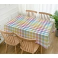thumbnail image 2 of Easter Buffalo Check Plaid Tablecloth Gingham Spring Party Decoration Rustic Kitchen Dining Room Table Cover (60" x 84"), 2 of 5