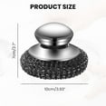 thumbnail image 7 of Clearance Sales At Walmart! Steel Wool Scrubber with Handle, Stainless Steel Wool Scrubber Detachable Metal Steel Scrubber Wool Pads for Cleaning Dishes, Iron Pots, Stoves, Wash Sink, 7 of 7