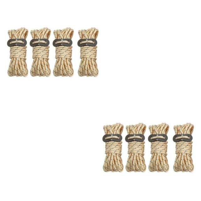 Sonducket Cordón para tienda de campaña 4X, cuerda reflectante, cuerda de viento, alta resistencia, soporte de carga, solidez, accesorio de Caqui 2piezas