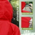 thumbnail image 4 of Tiqkatyck Shawl Wraps for Women Clearance Unisex Solid Color Hooded Zippered Poncho Shawl Scarf for Women Shawls and Wraps Watermelon Red, 4 of 6