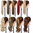 thumbnail image 3 of Benehair Clip in Ponytail Extensions for Women Wrap Around Long Thick Straight Curly Hairpiece, 3 of 13