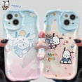 thumbnail image 4 of Sanrio Kuromi Hello Kitty Pochacco funda de teléfono para Samsung Galaxy S24 Ultra S23 S22 Plus S21 S20 FE A15 A25 A55 A35 A14 A24 A34, 4 of 5