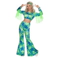 thumbnail image 1 of Déguisement de Puissance à Fleurs Vert et Bleu pour Femme, 1 of 1