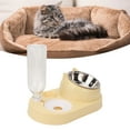 thumbnail image 1 of Pets Water And Food Bowl Set, Automatic Waterer Bottle Easy To Clean Replacement Detachable Pet Feeder Set  For Cats, 1 of 8