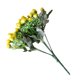 thumbnail image 5 of Ramo de rosas artificiales simulación floral decoración oficina en casa plástico falso flor rosa, amarillo claro 2 piezas sidaley HA8203-07B, 5 of 6