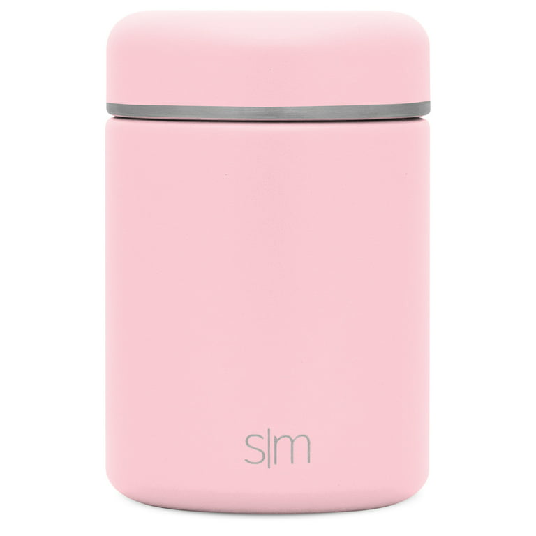 Simple Modern Provision Insulated Thermos Food Jar Stainless Steel Leak Proof Storage Lunch Container, 12oz Lid, Blush