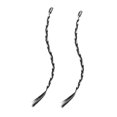 thumbnail image 4 of Extensiones de cabello trenzado con clip de 45 cm para presentaciones en el escenario, festivales, juegos de rol Negro gris blanco, 4 of 9