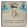 thumbnail image 4 of To Mom Remembrance Message Life's Beautifully Lived Forever Necklace w Message Card, 4 of 20
