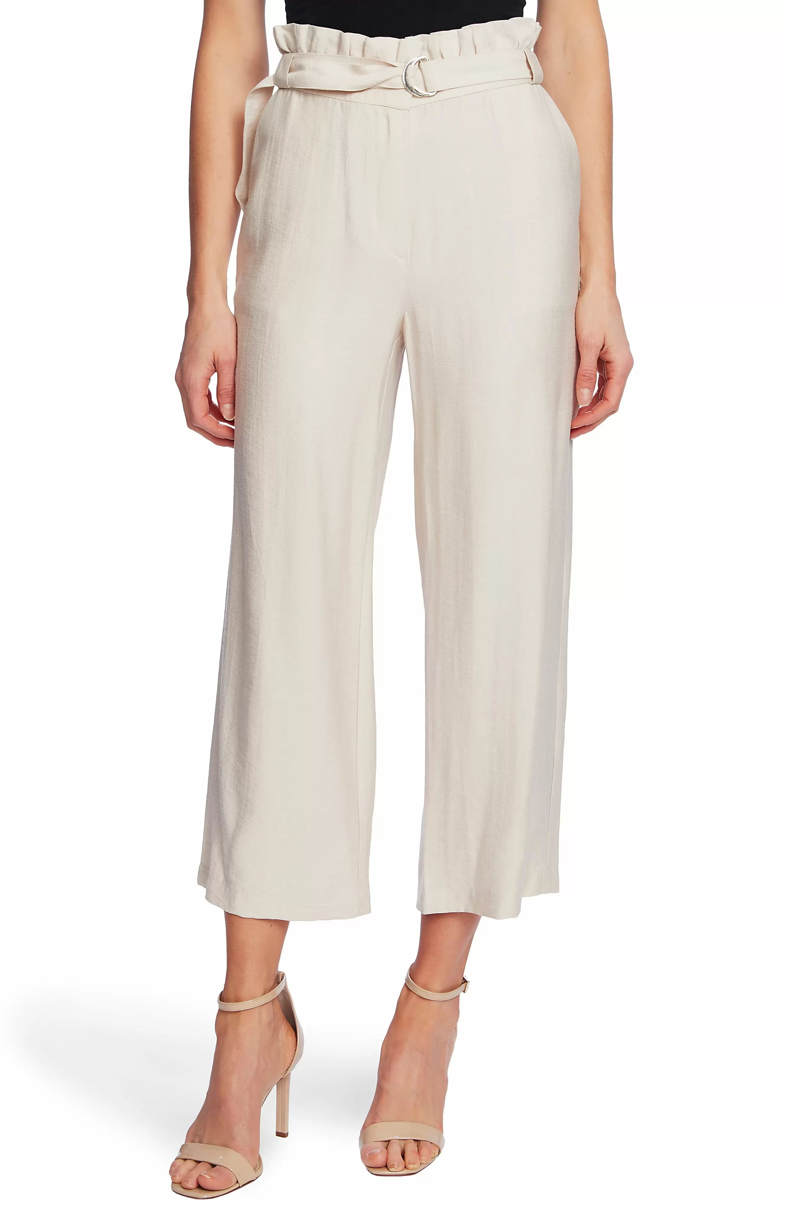 CeCe Womens Pants Belted Paperbag-Waist 