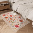 thumbnail image 5 of Bleum Cade 2x3 Small Area Rugs for Entryway, Boho Floral Washable Rug, Non Slip Door Mat Indoor Ourdoor, Soft Faux Wool Low-Pile Welcome Door Mat for Hallway Laundry, 5 of 10