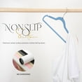thumbnail image 4 of HOUSE DAY Velvet Hangers 60 Pack, Premium Clothes Hangers Non-Slip Felt Hangers, Sturdy Tranquil Blue Hangers Heavy Duty Coat Hangers, Durable Suit Hangers Space Saving, No Hanger Marks 360 Rotating, 4 of 9