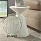 thumbnail image 3 of Mesa decorativa redonda Duane de Acme, color blanco natural, 3 of 4