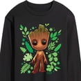 thumbnail image 3 of Marvel Guardians of the Galaxy - Baby Groot Leaf - Men's Long Sleeve Graphic T-Shirt, 3 of 5