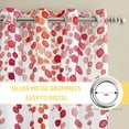 thumbnail image 6 of Red Polka Dots Kitchen Curtains Window Panels, Vintage Abstract Art Watercolor Insulated Window Treatment Curtain, Grommet Curtains for Bedroom/Living Room/Bathroom, 2 Piece 52"Wx72"L, 6 of 8