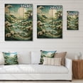 thumbnail image 4 of Designart "Dunes Papercut Coastal Windswept painting" Nautical & Beach Print on Natural Pine Wood, 4 of 5