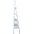 thumbnail image 4 of YounGG 100% Solid Wood 4-Shelf Ladder Bookcase, Standard, 60" H, White, 4 of 9