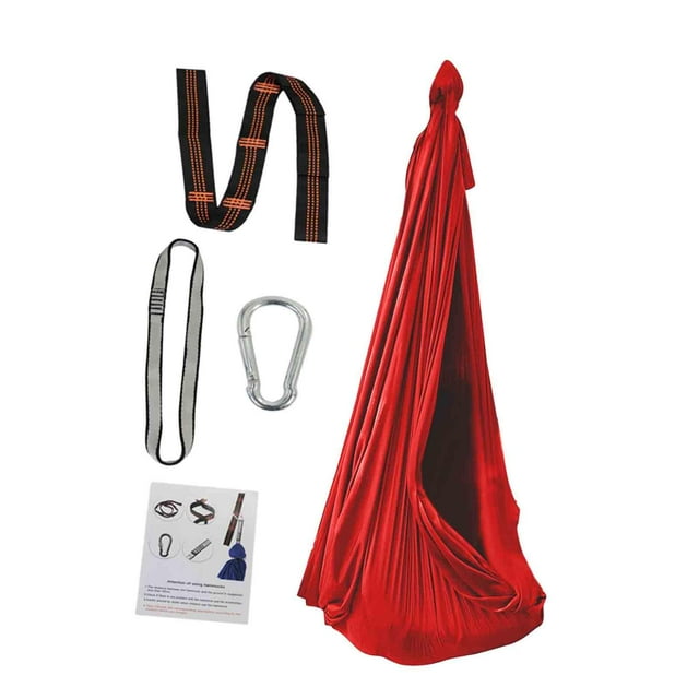 Columpio interior colgante Pod Swing duradero colgante suave hamaca para niños sensorial para niños rojo y l