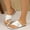 White, variant on Flip Flops for Women Versatile Casual Open-Toe Flat On Shoes Plus Size Spring/Summer Trendy Beach Slippers