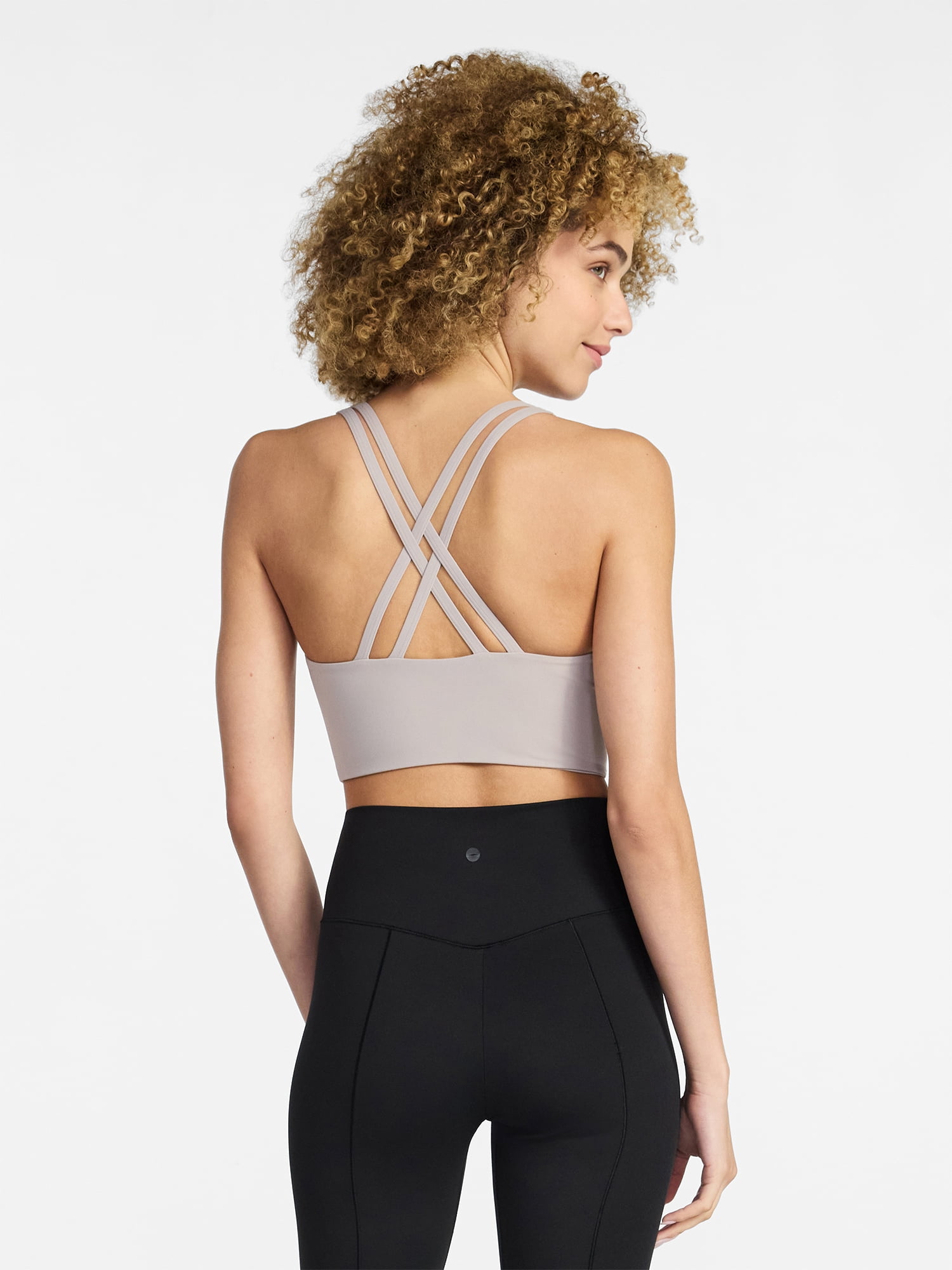 Avia Women's Low Impact Longline Strappy Back Sports Bra, Sizes XS-XXXL