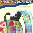 thumbnail image 5 of Pioneer Flower Floral Print Pattern 17" School Backpacks for Teens,Waterproof Oxford Fabric,S-Shape Padded Straps for School,Travel,Hiking,Camping, 5 of 5
