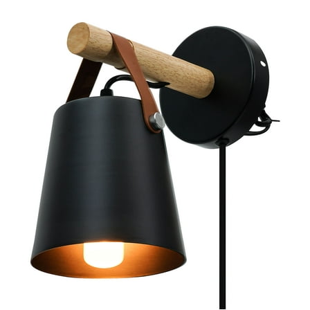 Wall Sconce Lamp Plug-in, Industrial Reading Light Fixture Wall Lamp with On Off Switch - 8.7x5x6.7in, Wall-mounted Light, Decorative Wall Light