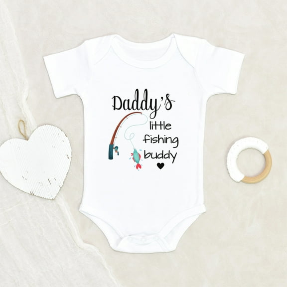 Newbabywishes - Cute Daddy's Little Fishing Partner Baby Clothes for Boys and Girls - Baby Clothing