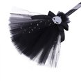 thumbnail image 3 of Gupgi 29.5'' Halloween Witch Broom, Girls Cosplay Props Ribbons Skeleton Contrast Color Broomstick, 3 of 4