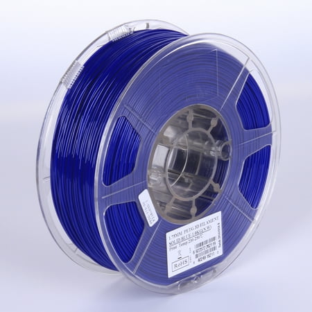 eSUN 3D 1.75mm Solid Blue PETG 3D Printer Filament 1KG Spool (2.2lbs), 1.75mm Solid Opaque Blue