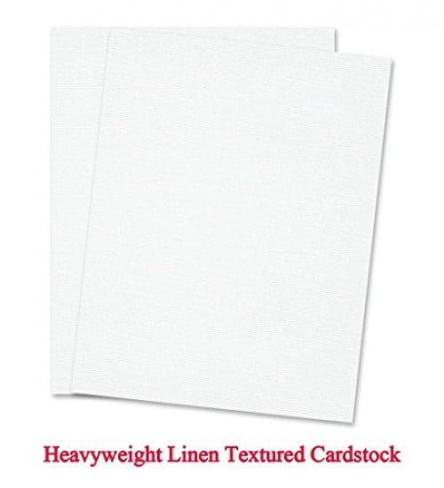 White Lightweight Cardstock 67# 8.5 x 11 25 Sheets