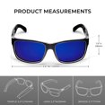 thumbnail image 3 of Xagger Two-Tone Square Polarized Sunglasses for Men Women UV400 Mirrored Driving Fishing Golf Sun Glasses, 3 of 6