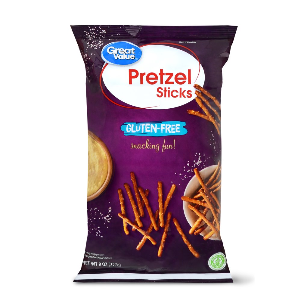 Great Value GlutenFree Pretzel Sticks, 8 oz