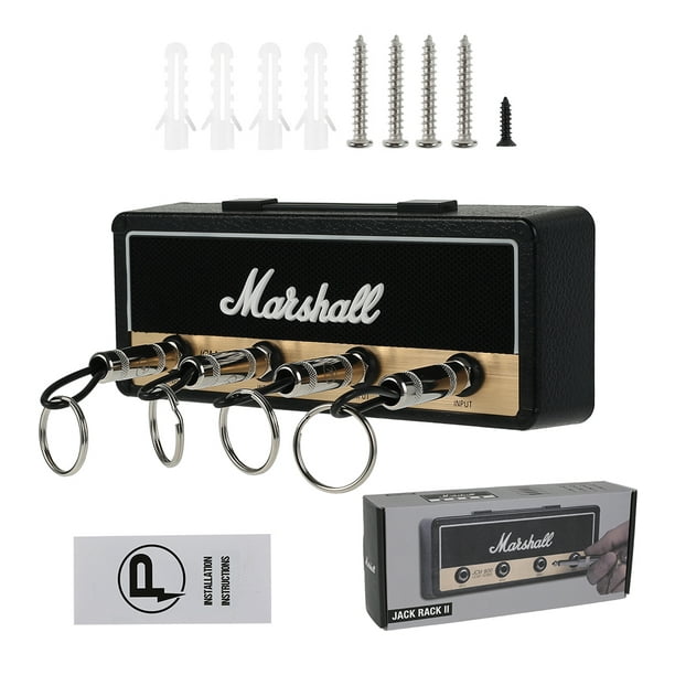 JKCC Marshall Key Storage Key Holder, Key Holder Wall Mounted Key Hook  Guitar Amp Key Holder Black, Keyboard Including 4 Pieces Key Ring :  : Home