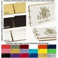 thumbnail image 6 of Darling Souvenir Personalized Engraved Laser Cut Wedding Guest Book Wooden Cover Sign-in Book Registry Guestbook Scrapbook-ZO, 6 of 7