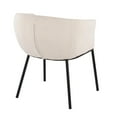 thumbnail image 3 of Lumisource Ashland Contemporary Chair in Black Steel and White Sherpa Fabric, 3 of 7