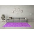 thumbnail image 3 of Ahgly Company Indoor Round Oriental Purple Traditional Area Rugs, 3' Round, 3 of 4