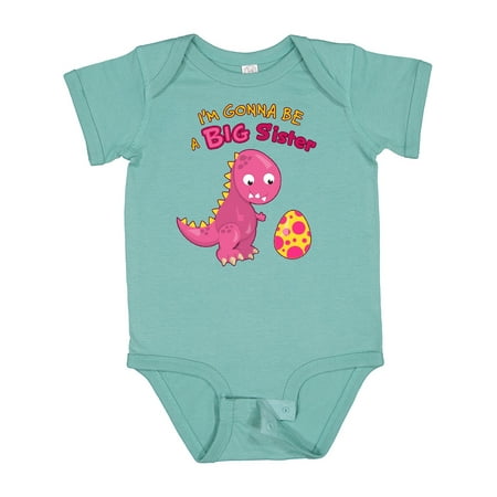 

Inktastic Dinosaur Future Big Sister Gift Baby Girl Bodysuit