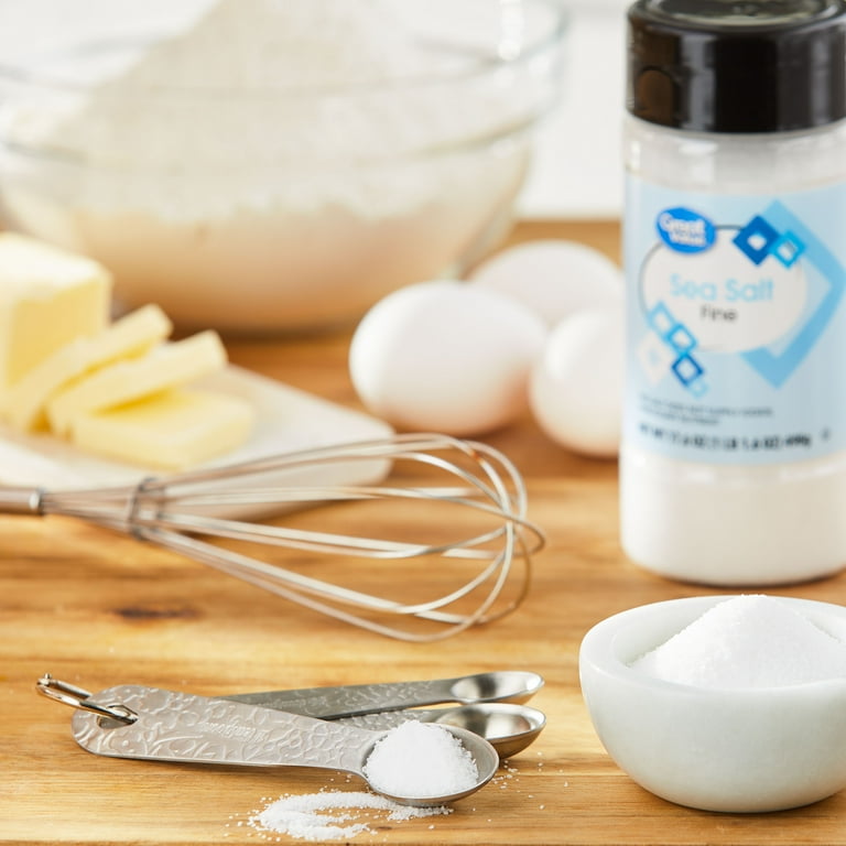4 pack) Great Value Fine Sea Salt, 17.6 oz - Walmart.com