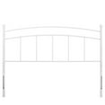 thumbnail image 3 of Pemberly Row King Modern Style Powder Coated Iron Headboard in White, 3 of 6