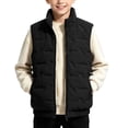 thumbnail image 3 of YUANxueke Boys Puffer Vest Zip Up Stand Collar Casual Fleece Lined Quilted Sleeveless Jackets with Pockets for 7-16 Years, 3 of 8