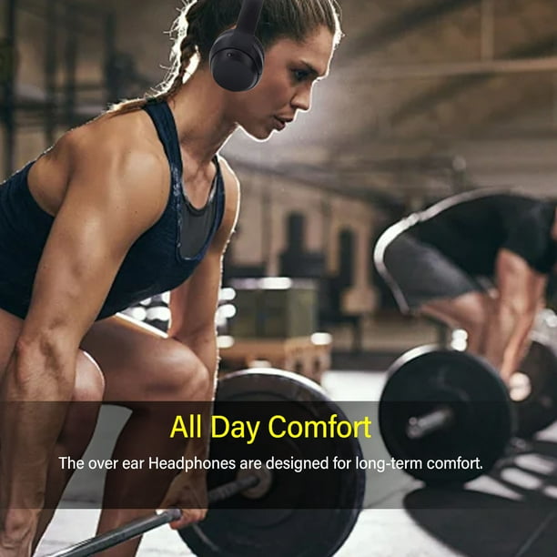 Auriculares Sobre la Oreja, Auriculares Inalámbricos de Larga