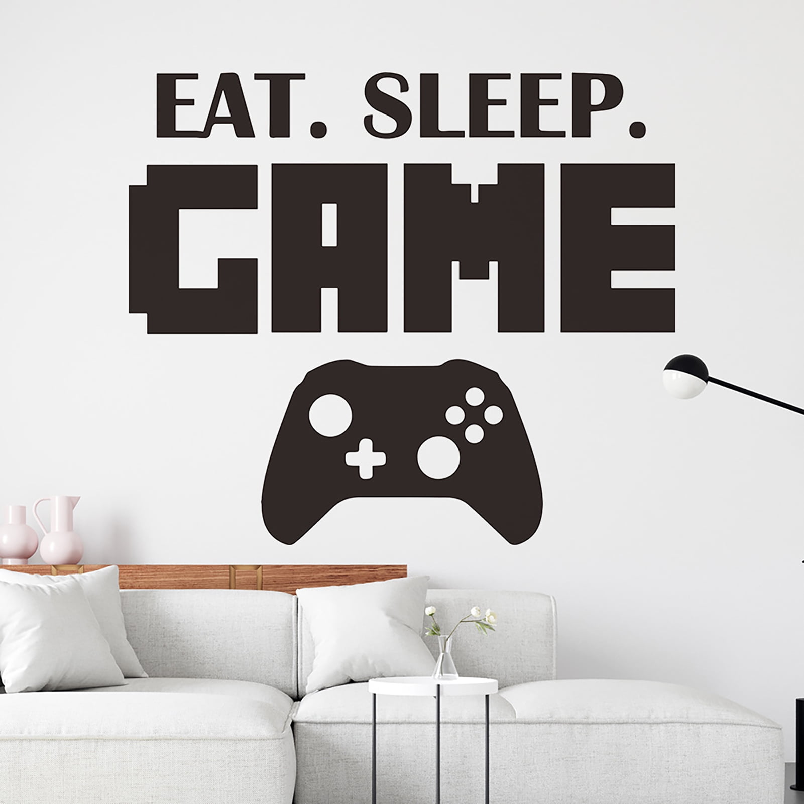 Eat Sleep Game xbox Wall Art Sticker Gaming Gamer Boys Girls Kids Bedroom Decal 