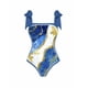 thumbnail image 2 of MKLEKYY Trajes De Baño Hombre Natacion Women Vintage Abstract Floral Print 1 Piece Swimwear+1 Piece Cover Up Two Piece Vintage Print Swimsuit Monokini Bikini 2 Piece Swimsuits Two Piece Tankini Set, 2 of 5