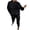 Black, variant on 2 Piece Lounge Sets for Women Fall Two Piece Lounge Sets for Women Spring Fashion Women Pocket V-Neck Casual Long Sleeve Sweatshirt Pant Set My Items